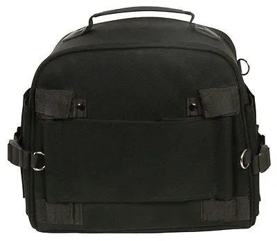 MOTORCYCLE LARGE SPORTY STYLE PVC SISSY BAR BACK BAG WITH GUN POCKET INSIDE
