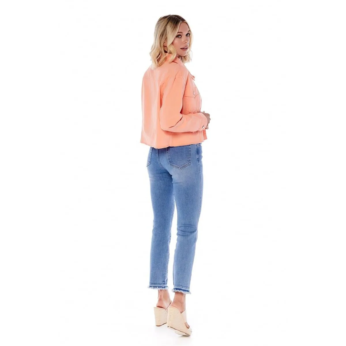 Mud Pie Peach Preston Jacket