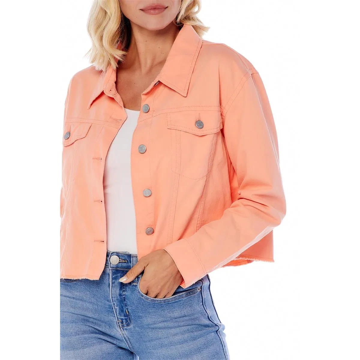 Mud Pie Peach Preston Jacket