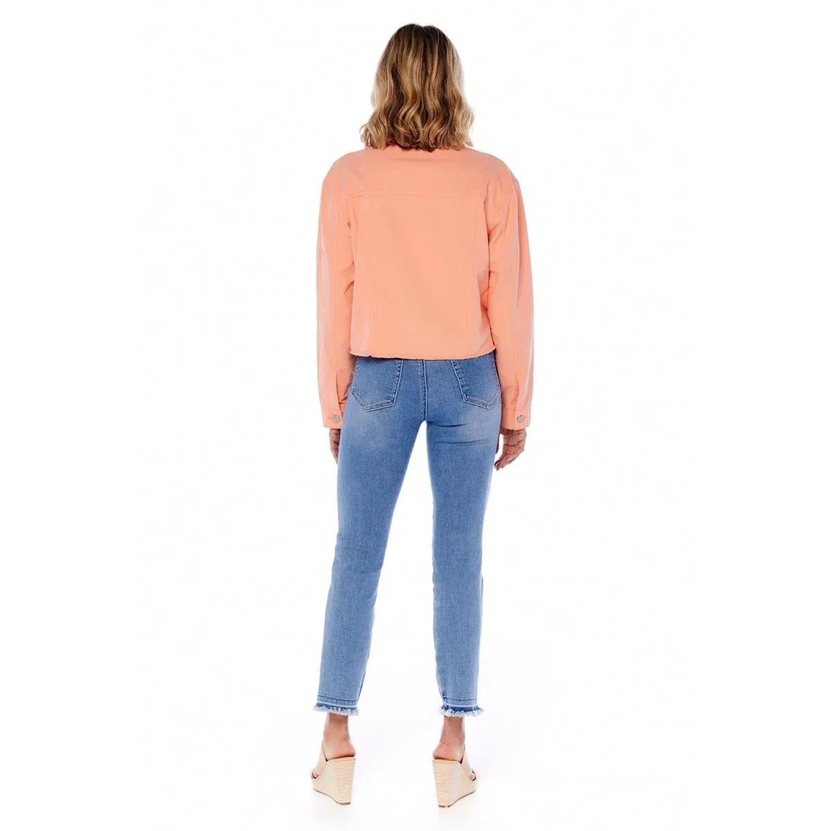 Mud Pie Peach Preston Jacket