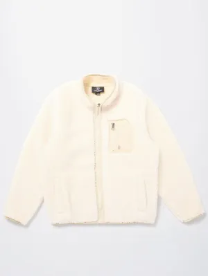 Muzzer Fuzzar Zip Sherpa Sweatshirt - DIRTY WHITE - (KIDS)