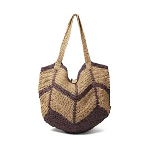 Mykonos Straw Tote Espresso Combo