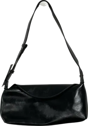 NA-KD Black Overlapping Closure Handbag One Size