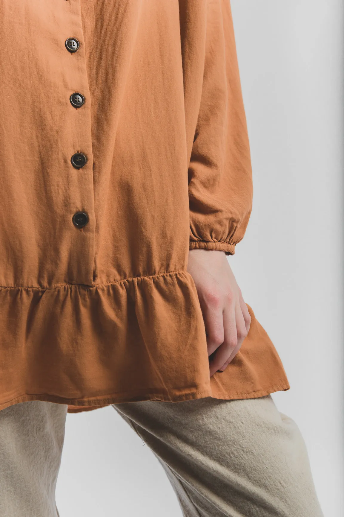 Nathalie shirt in tangerine
