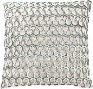 Natural Linen Aqua Velvet Loop - Callisto Home