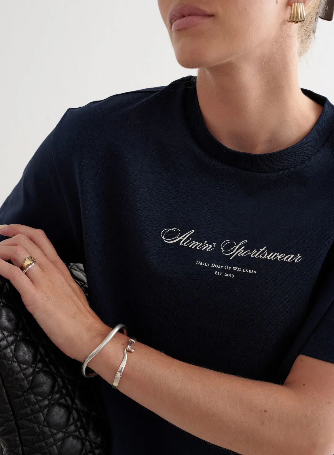 Navy Heritage Boxy T-shirt