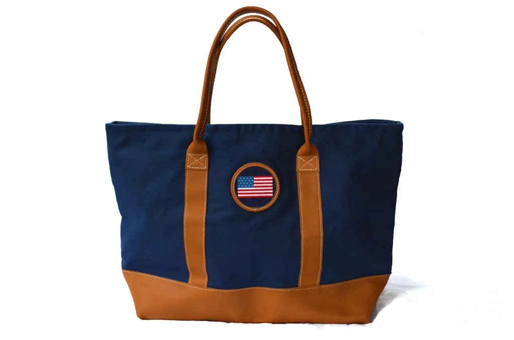 Navy USA Tote