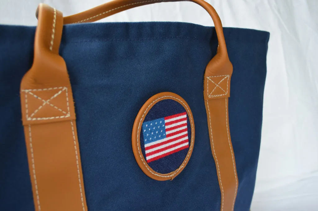 Navy USA Tote
