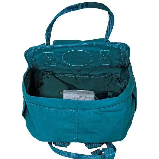 New FJALLRAVEN Kanken Mini Backpack- Glacier Green! Bag is New but has Embroidery on Front says Axel, they messed up the A and started again! Still Great Bag! Retails $85 