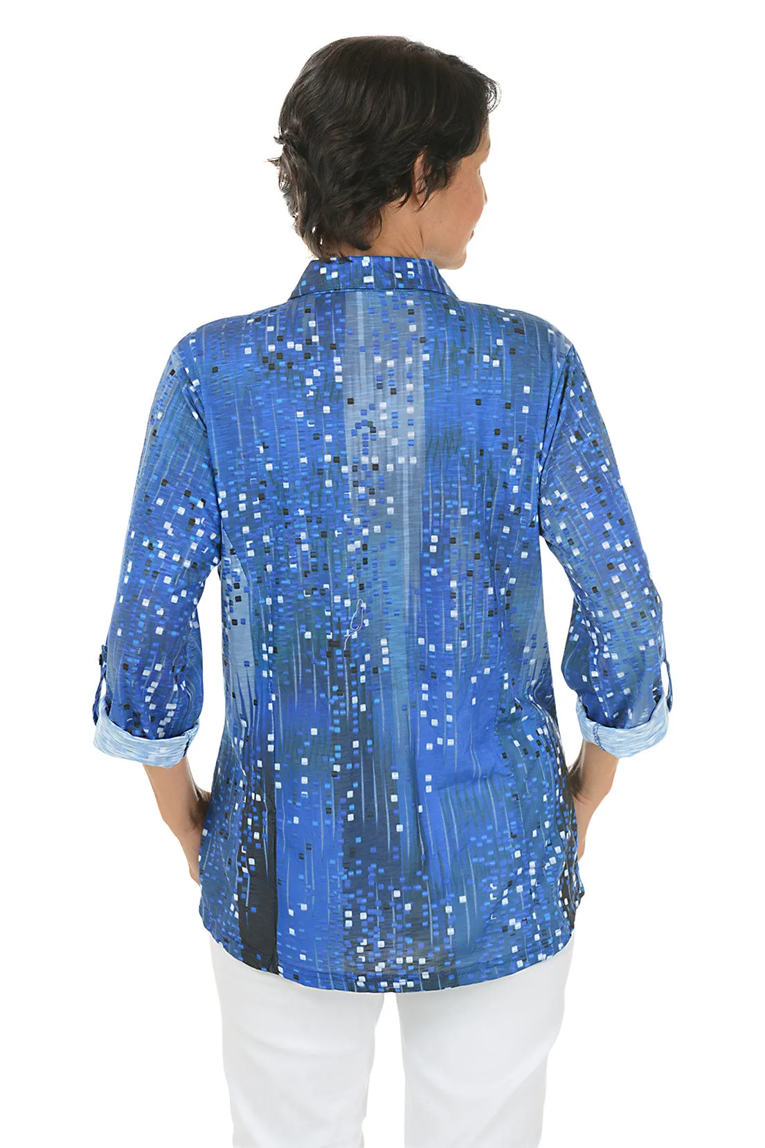 Night Parade Roll-Tab Knit Shirt