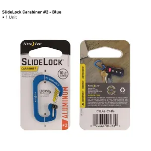 NITE IZE-CARABINER WITH SLIDELOCK (PCS) - ALUMINIUM-BLUE