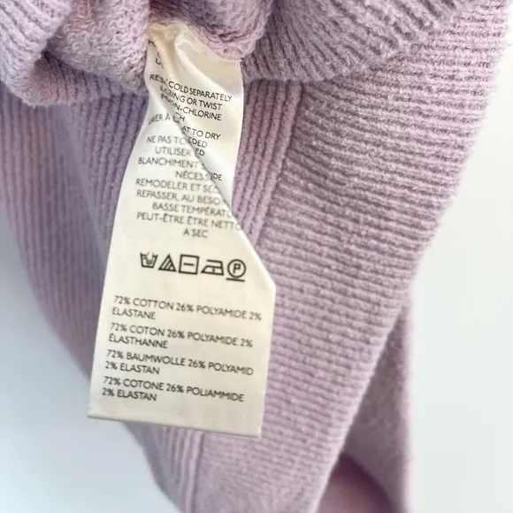 NWOT Free People Ottoman Oversized Slouchy Tunic Sweater Pullover Size XS Lilac