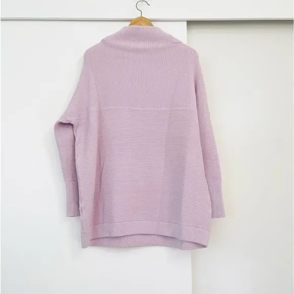 NWOT Free People Ottoman Oversized Slouchy Tunic Sweater Pullover Size XS Lilac