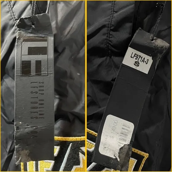 NWT LF brand black   yellow sporty mini skirt