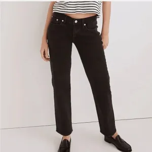 NWT MADEWELL- The Low Rise Perfect Vintage Straight Jean Lunar Wash Denim Dark