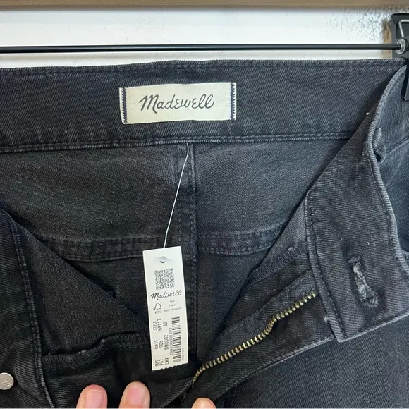 NWT MADEWELL- The Low Rise Perfect Vintage Straight Jean Lunar Wash Denim Dark