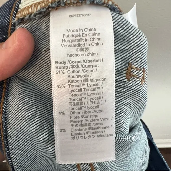 NWT MADEWELL- The Slim Boyjean in Eames Wash Classic Denim