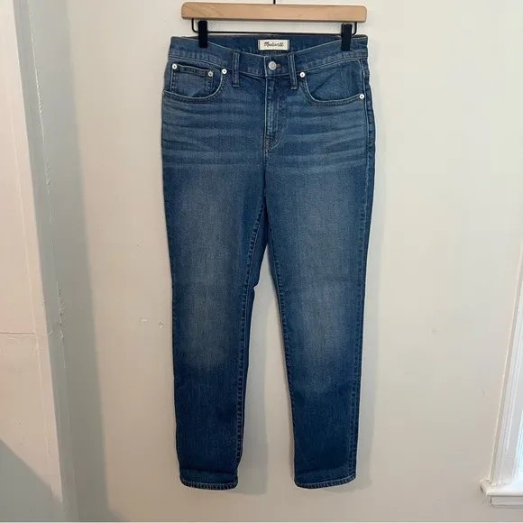 NWT MADEWELL- The Slim Boyjean in Eames Wash Classic Denim