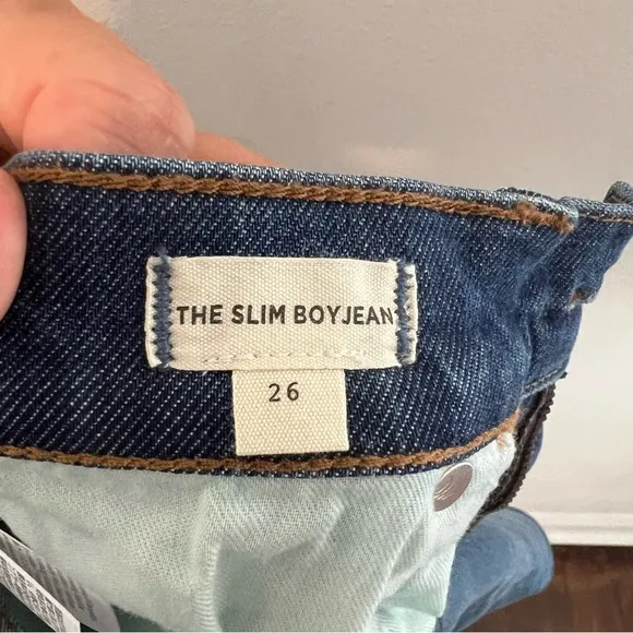 NWT MADEWELL- The Slim Boyjean in Eames Wash Classic Denim