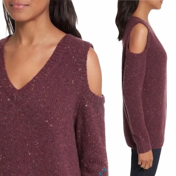 NWT Rebecca Minkoff Page Cold Shoulder Sweater L