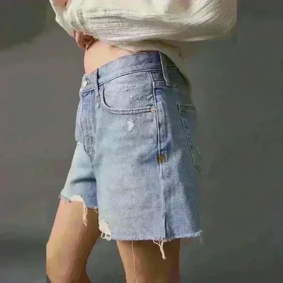 NWT Free People Makai High Waist Cutoff Distressed Shorts