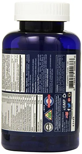 Oligominerales completa Alimentos Multi, tabletas, 120-count