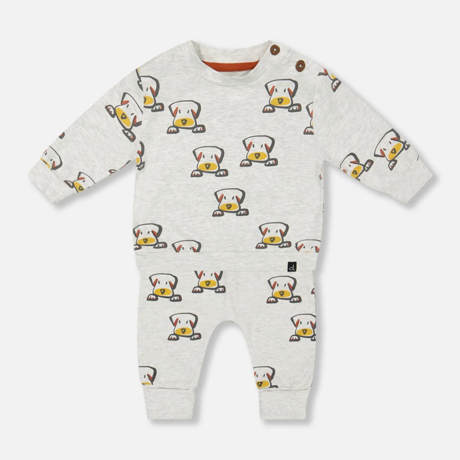 Organic Cotton Long Sleeve Top   Evolutive Pant Set, Big Dogs