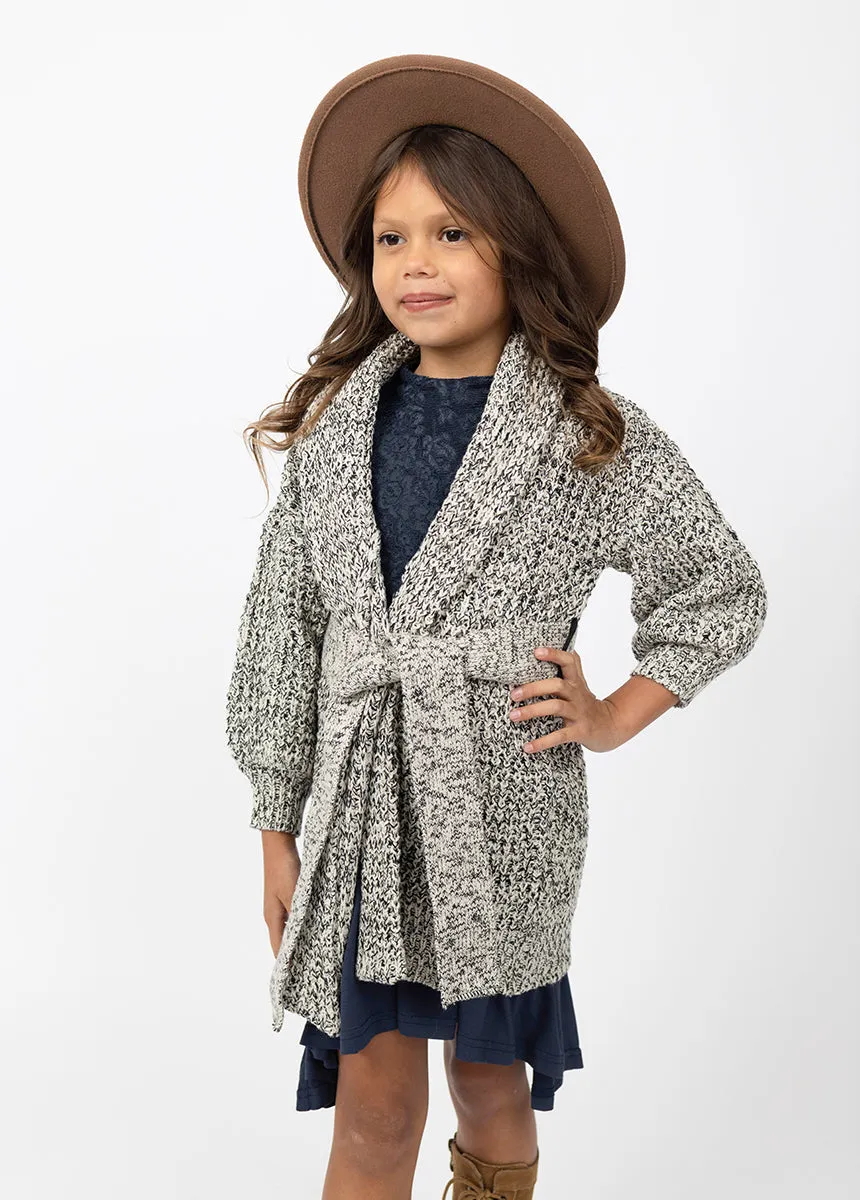 Orlagh Cardi in Cream Black Marl
