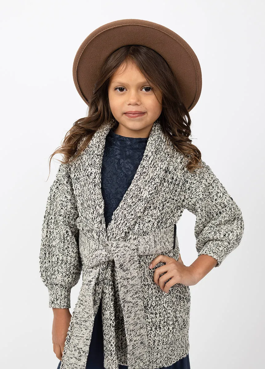 Orlagh Cardi in Cream Black Marl