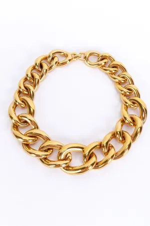 Oversized Curb Link Necklace