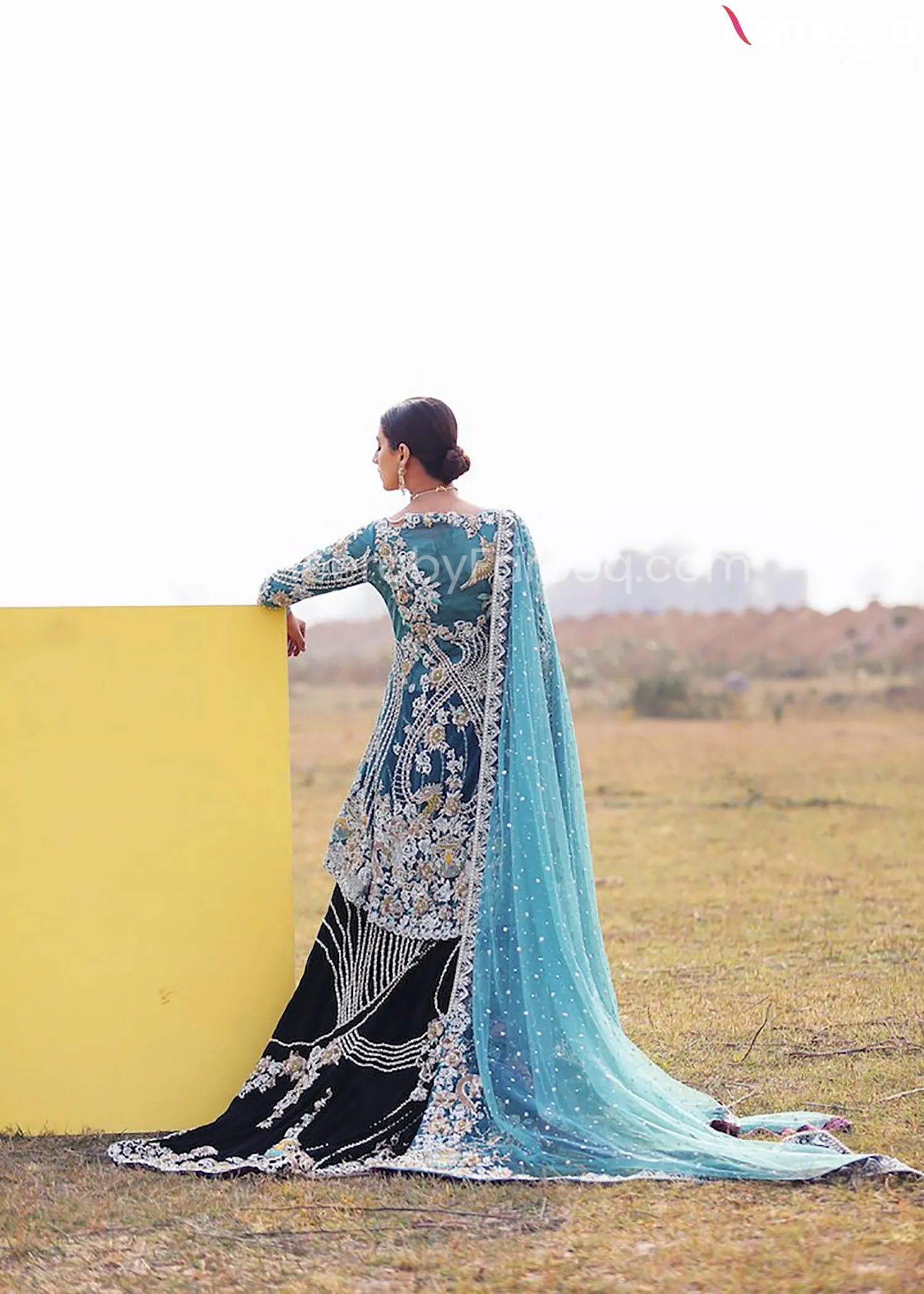 Pakistani Velvet Lehenga Bridal for Wedding 2021 #BR136