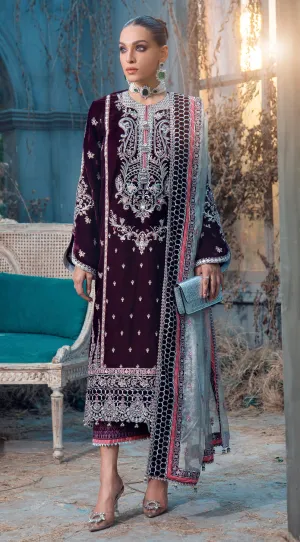 Pakistani Velvet Salwar Kameez for Wedding Party #PN560