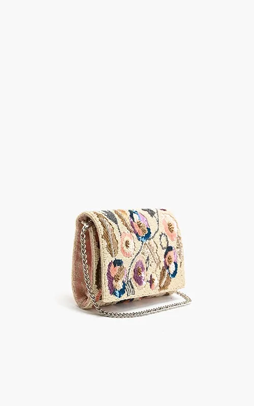 Pansy Chocolate Clutch