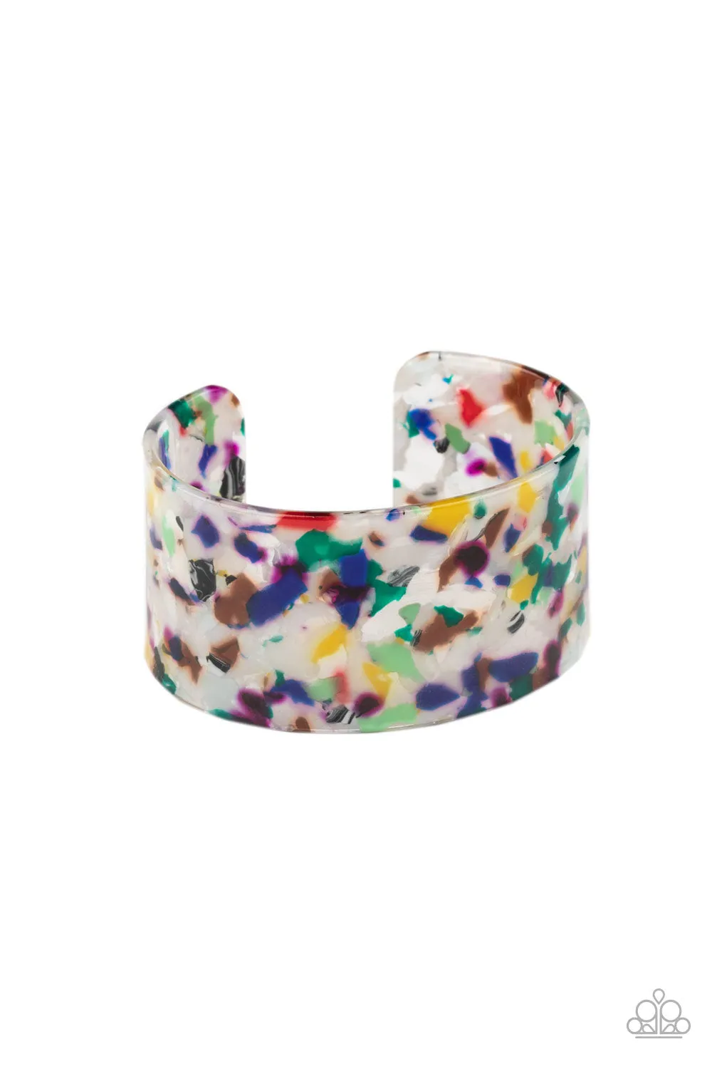 Paparazzi Freestyle Fashion - Multi Acrylic Cuff Bracelet