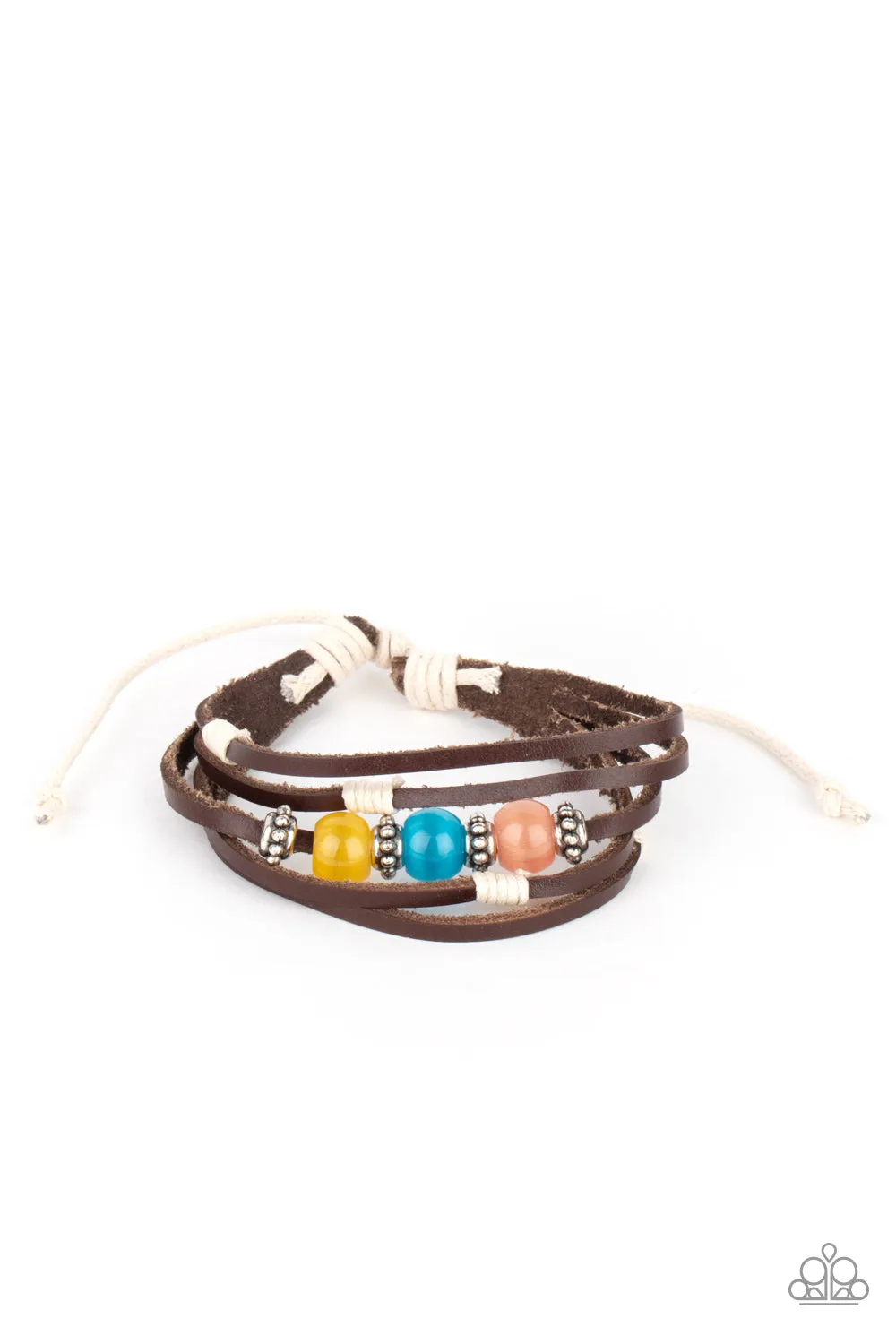 Paparazzi Homespun Radiance - Multi Leather Bracelet