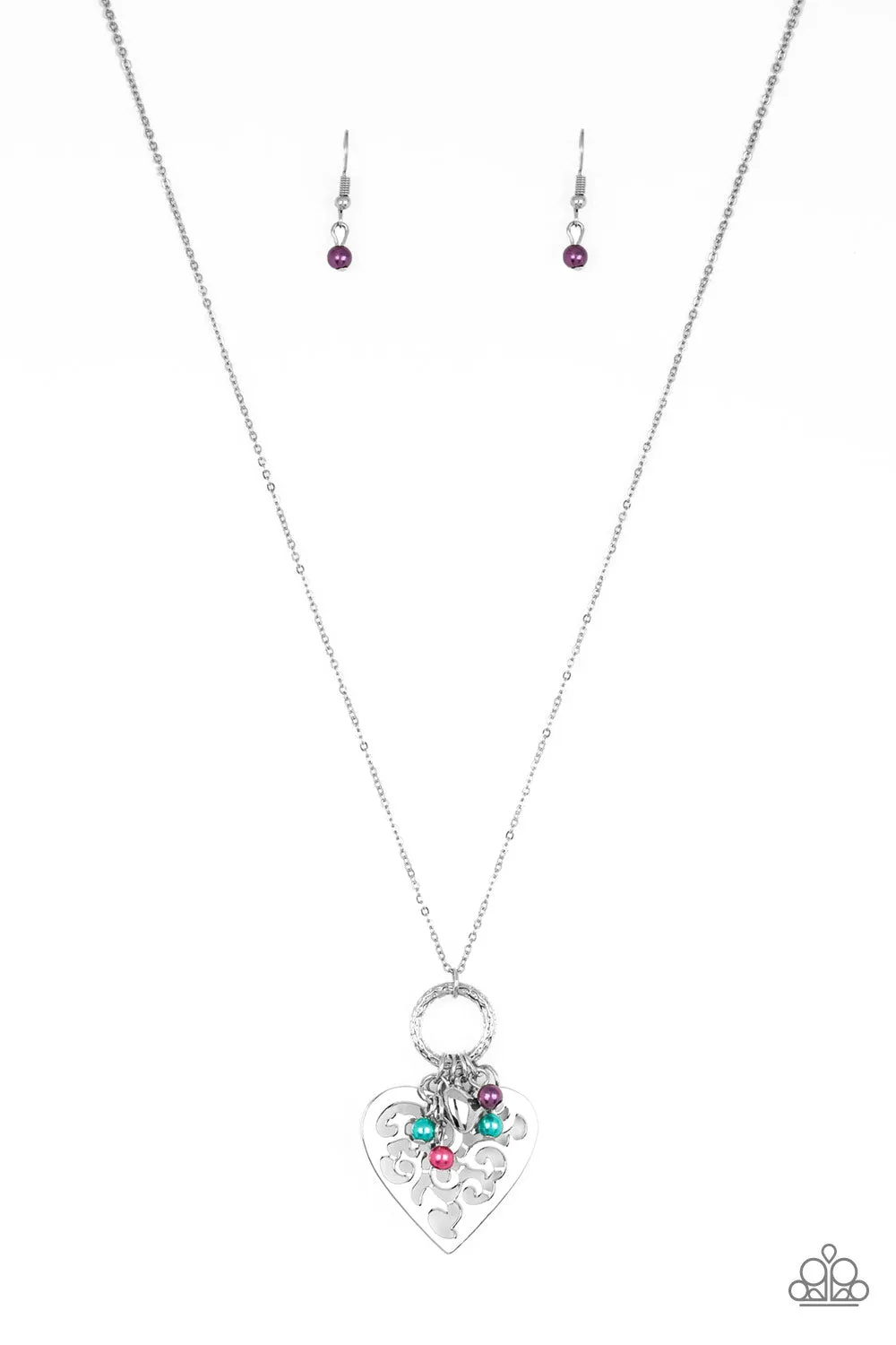 Paparazzi Romeo Romance - Multi Heart Necklace