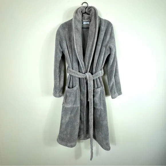 Parachute Classic Turkish Cotton Luxury Womens Robe Size M Gray