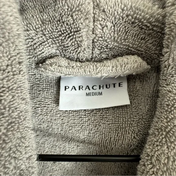Parachute Classic Turkish Cotton Luxury Womens Robe Size M Gray
