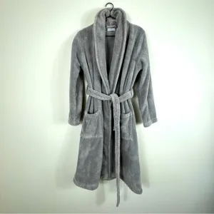 Parachute Classic Turkish Cotton Luxury Womens Robe Size M Gray