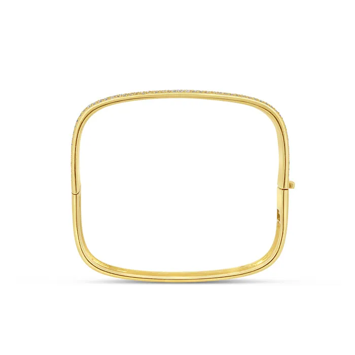Pavé Square Shape Bangle