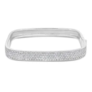 Pavé Square Shape Bangle