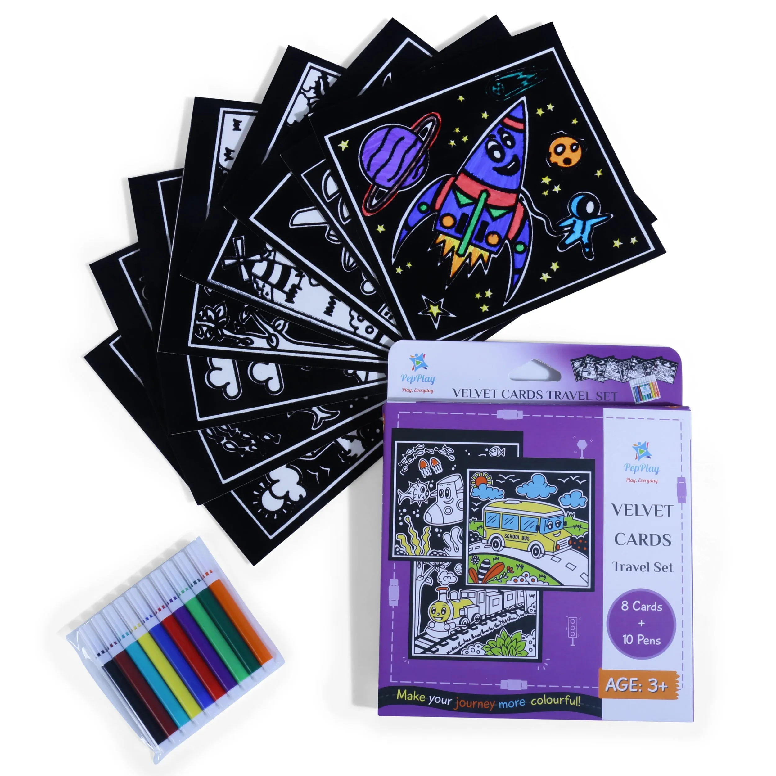 PepPlay Velvet Cards - Travel Set