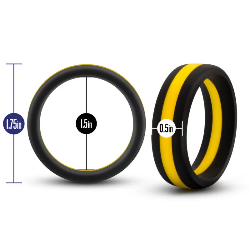 Performance - Silicone Go Pro  Ring -  Black/gold/black