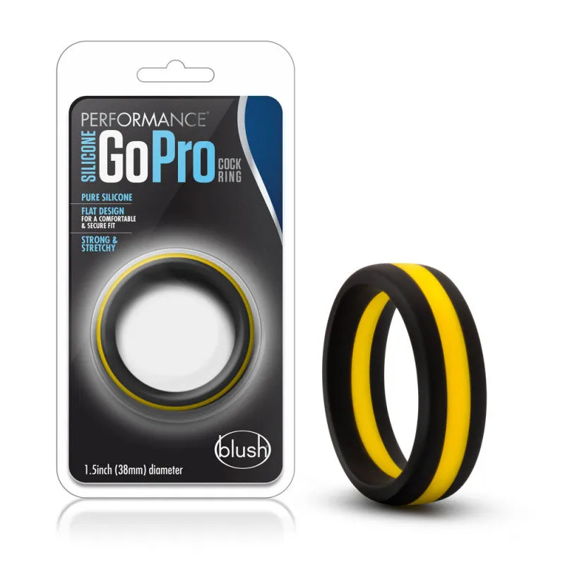Performance - Silicone Go Pro  Ring -  Black/gold/black