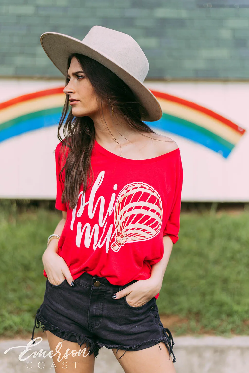 Phi Mu CMNH Slouchy Tee