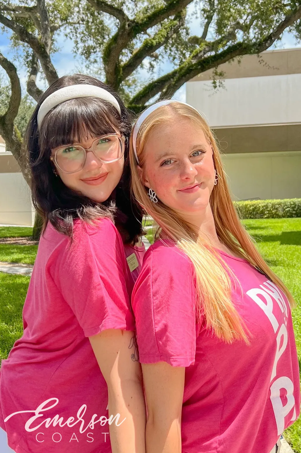 Phi Mu Hot Pink Recruitment Slouchy Tee