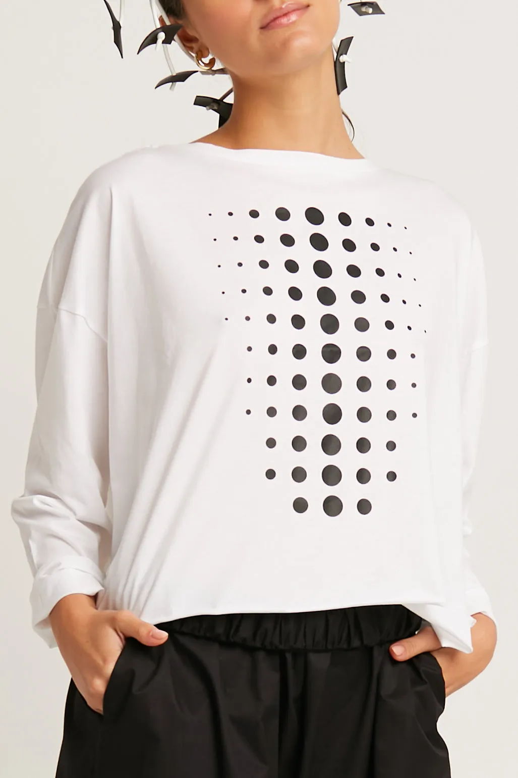 Pima Cotton Dot Dot Dot Mini Luxury Boxy T