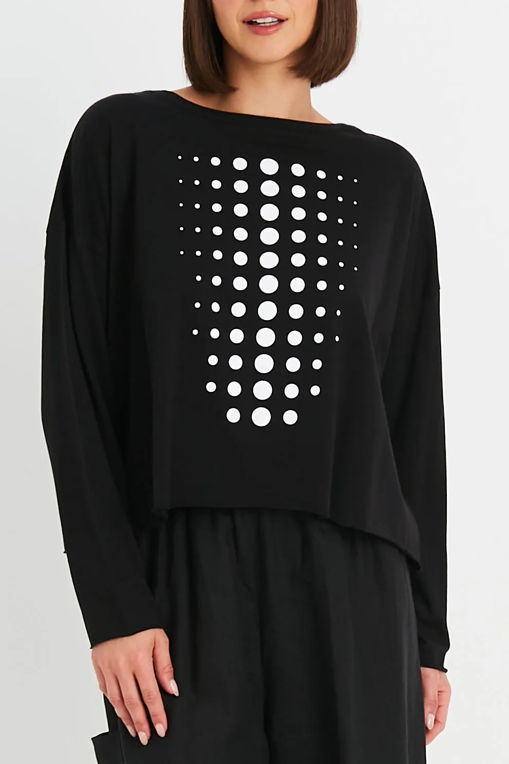 Pima Cotton Dot Dot Dot Mini Luxury Boxy T