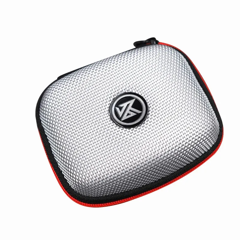 Portable EVA Zipper Earphone Case: Durable Square Bluetooth Headset Storage