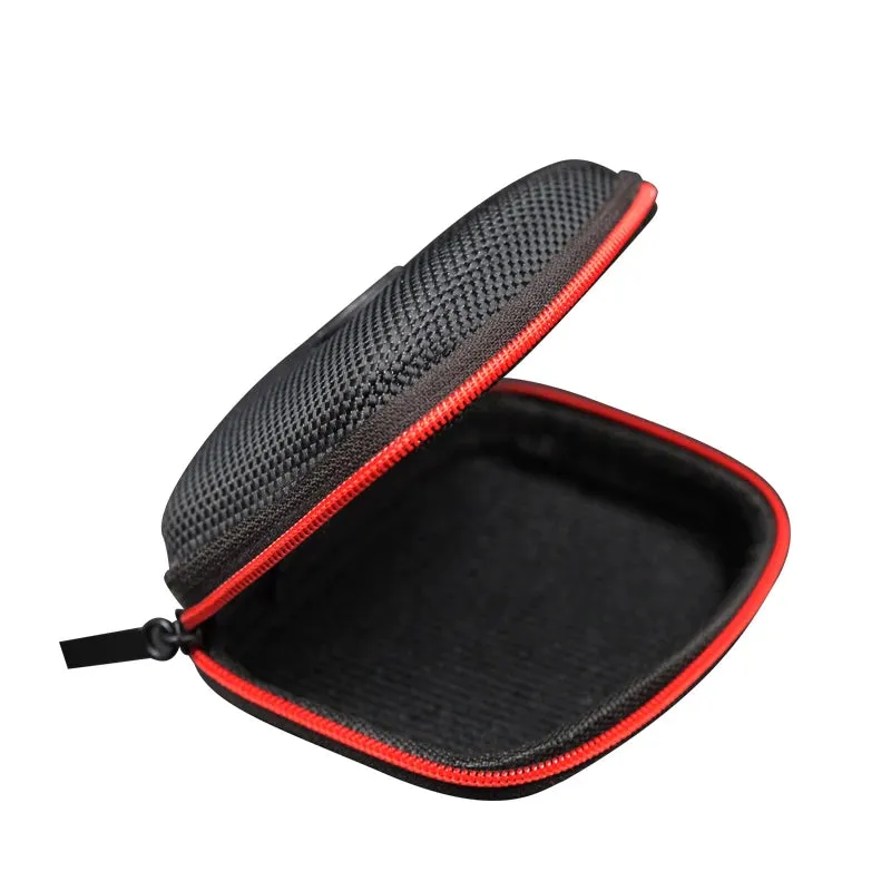 Portable EVA Zipper Earphone Case: Durable Square Bluetooth Headset Storage